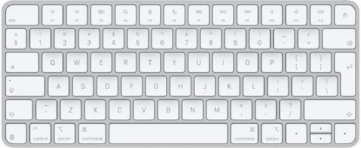 Apple Magic Ασύρματο Bluetooth Πληκτρολόγιο Αγγλικό US Λευκό