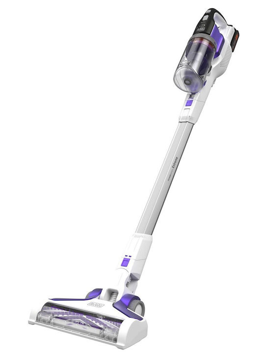 Black Decker Επαναφορτιζόμενη Σκούπα Stick 18V Λευκή BHFEV1825CP