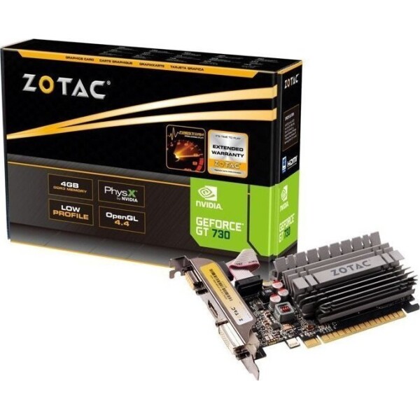 Zotac GeForce GT 730 4GB GDDR3 Zone Edition Κάρτα Γραφικών Κωδικός ZT-71115-20L