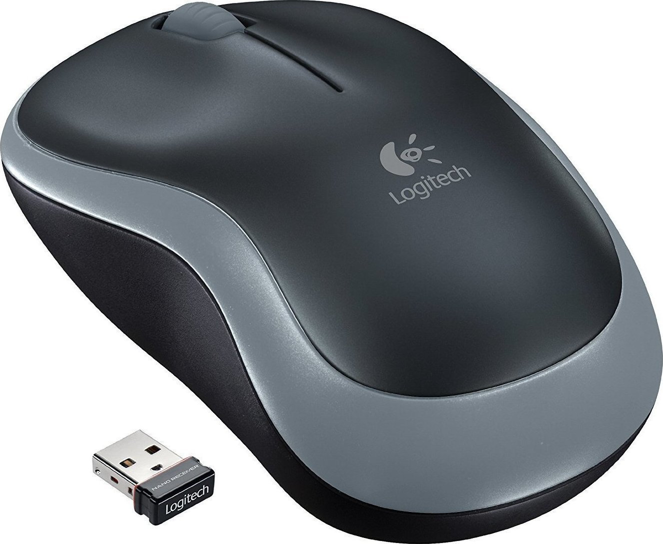 Logitech M185 Ασύρματο Mini Ποντίκι Γκρι