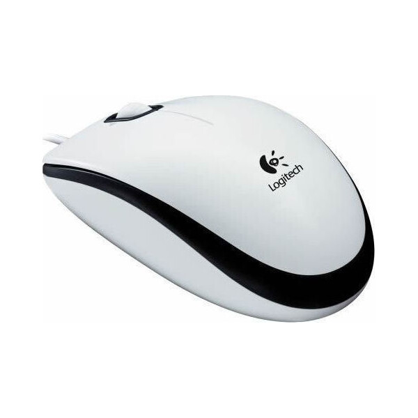 Logitech M100 Ενσύρματο Ποντίκι Λευκό