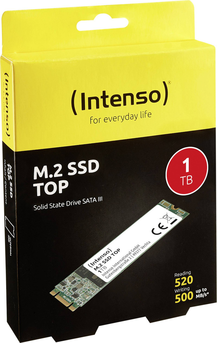 Intenso Top SSD 1TB M.2 SATA III Κωδικός 3832460