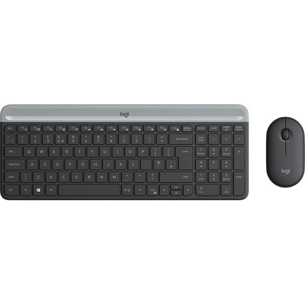 Logitech MK470 Ασύρματο Σετ Πληκτρολόγιο Ποντίκι Αγγλικό US Γκρι