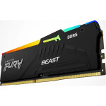 Kingston Fury Beast RGB DDR5 με Module 1x16GB και Ταχύτητα 5600 για Desktop Κωδικός KF556C36BBEA-16