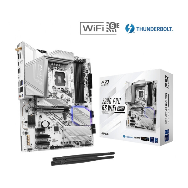 ASRock Z890 Pro RS WiFi White Motherboard ATX με Intel 1851 Socket 90-MXBQC0-A0UAYZ