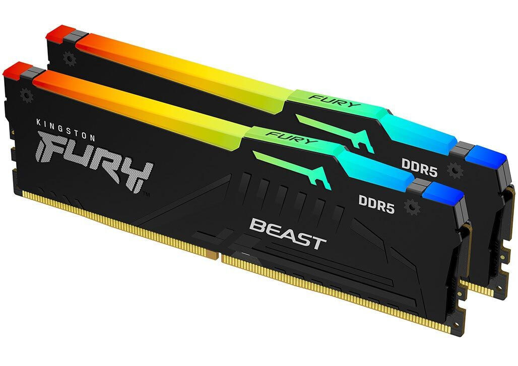 Kingston FURY Beast DDR5 128GB RAM με 2x64GB Modules και Ταχύτητα 5600 για Desktop Κωδικός KF556C36BBEAK2-128