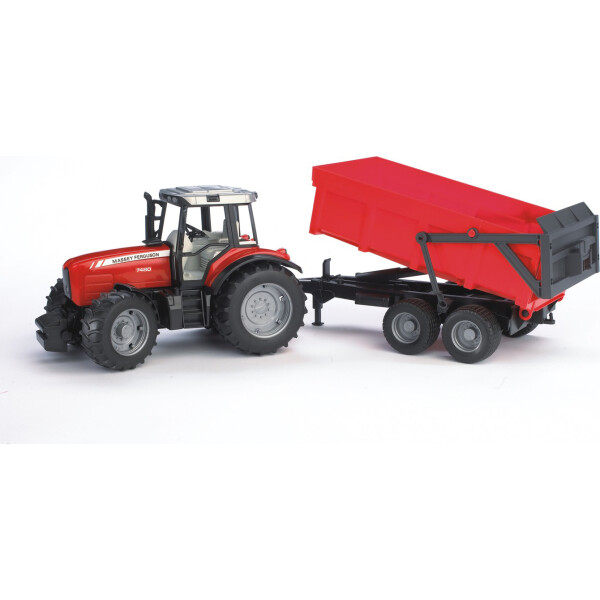 Bruder Τρακτέρ Massey Ferguson 7480 με Καρότσα για 3 Ετών