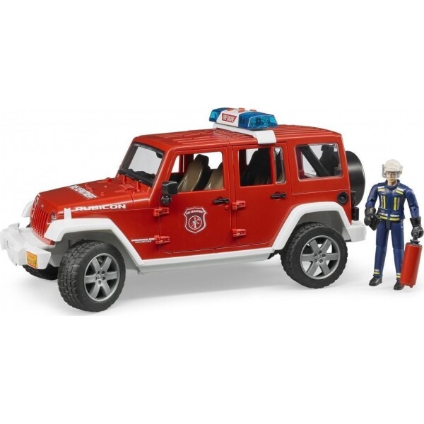 Bruder Αυτοκινητάκι Jeep Wrangler Unlimited Rubicon Fire Engine για 3 Ετών