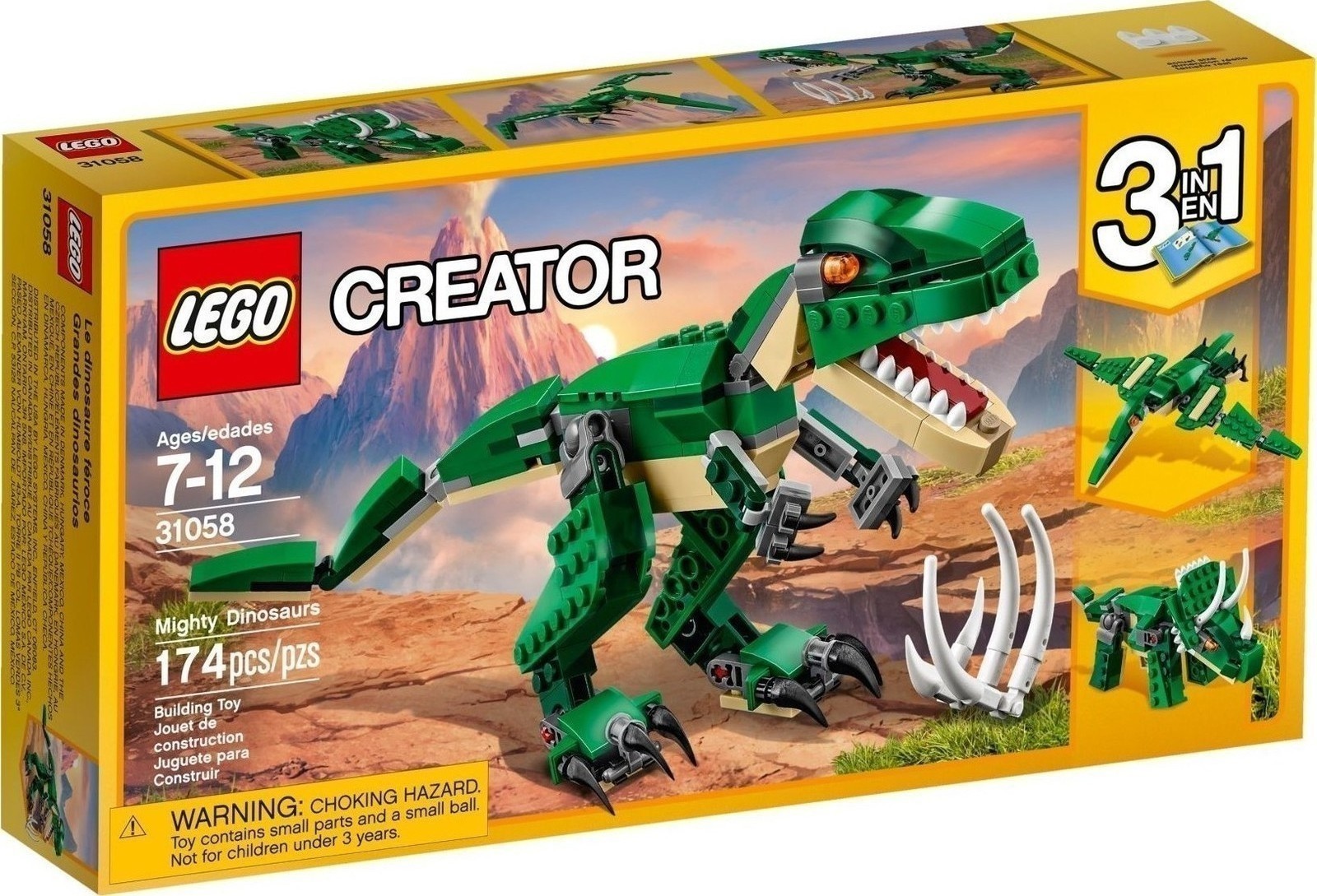 Lego Creator Mighty Dinosaurs για 7 - 12 Ετών 170τμχ Κωδικός 31058