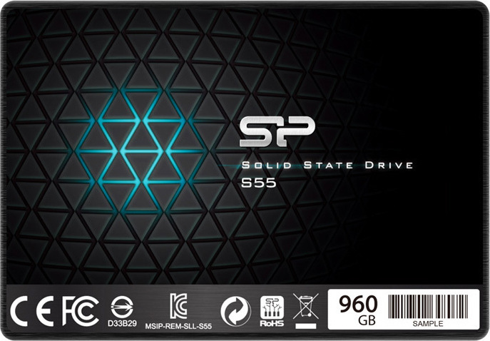 Silicon Power Slim S55 SSD 960GB 2.5 SATA III Κωδικός SP960GBSS3S55S25