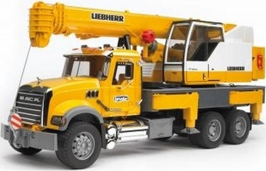 Bruder Γερανός Mack Granite Liebherr Crane Truck για 3 Ετών