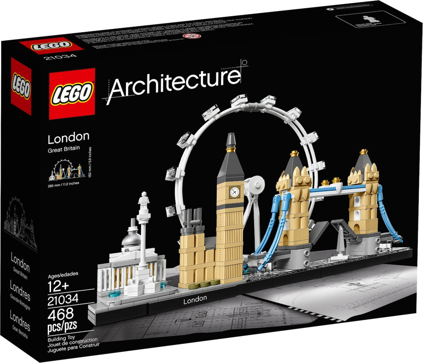 Lego Creator London για 12 Ετών 468τμχ Κωδικός 21034