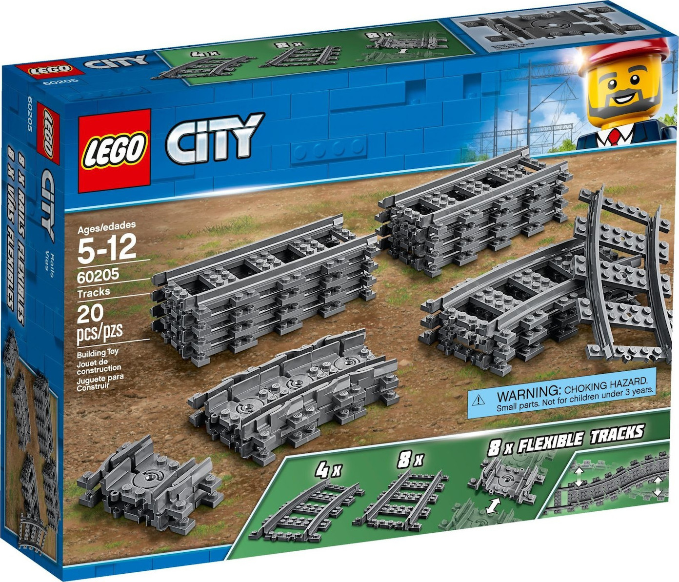 Lego City Train Tracks για 5 - 12 Ετών Κωδικός 60205