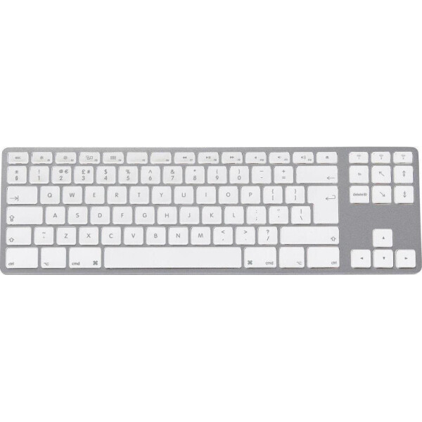 Matias Aluminum Tenkeyless Ασύρματο Bluetooth Πληκτρολόγιο Αγγλικό UK Ασημί