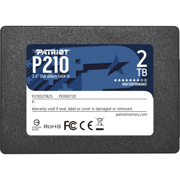 Patriot P210 SSD 2TB 2.5 SATA III Κωδικός P210S2TB25