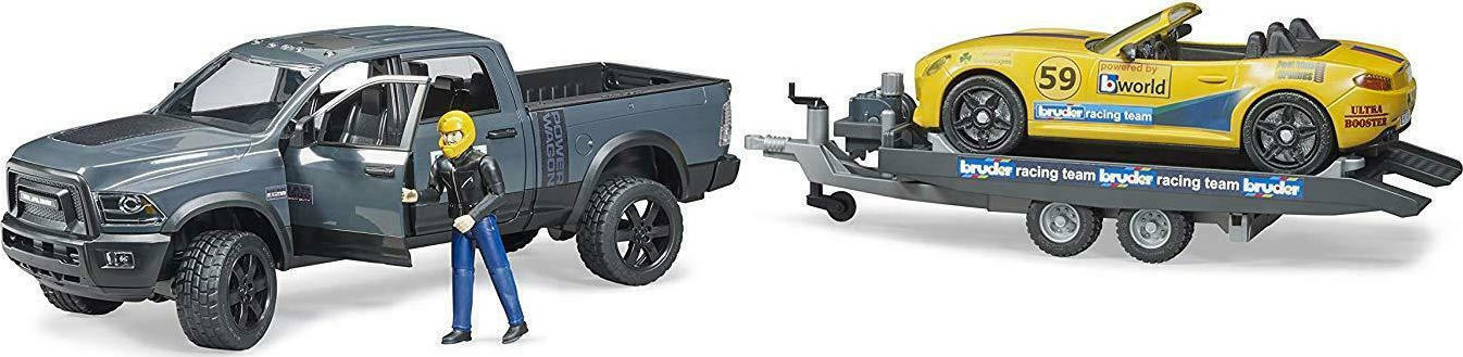 Bruder Σετ Αυτοκινητάκια RAM Power Vagon Roadster Racing Team για 3 Ετών