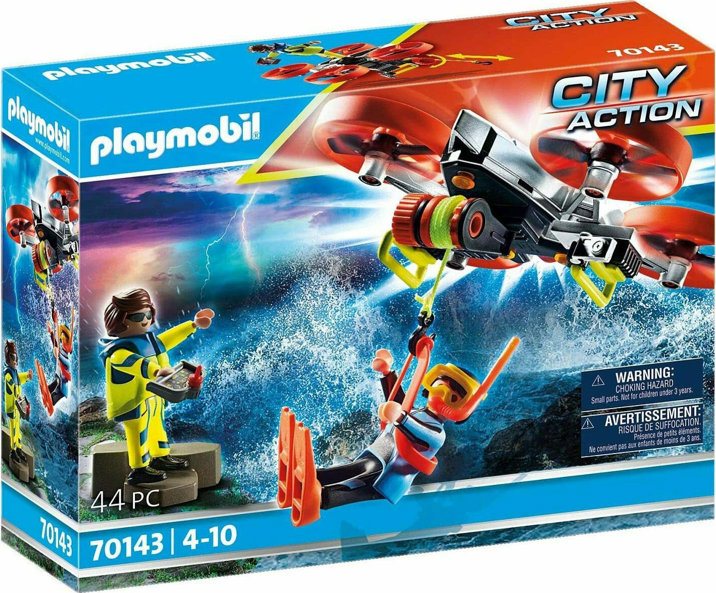 Playmobil City Action Diver Rescue With Rescue Drone για 4-10 ετών