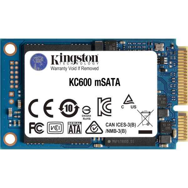 Kingston KC600 SSD 1TB mSATA SATA III Κωδικός SKC600MS/1024G