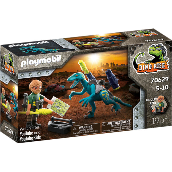Playmobil Dino Rise Δεινόνυχος με τον Θείο Rob για 5-10 ετών