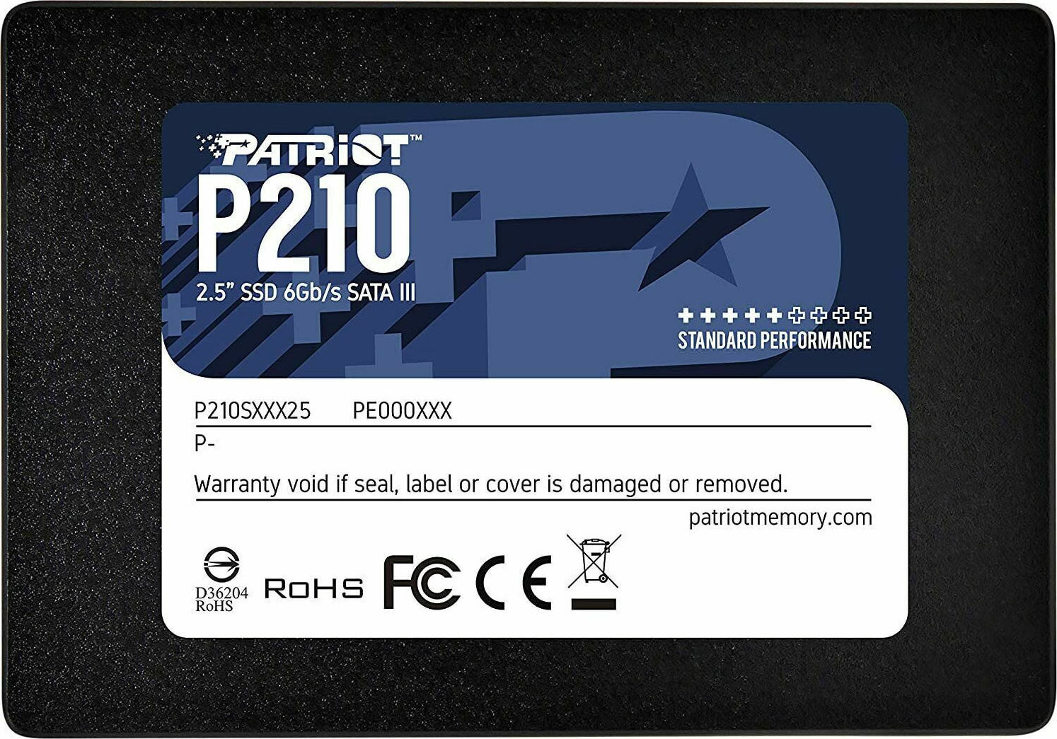 Patriot P210 SSD 256GB 2.5 SATA III Κωδικός P210S256G25