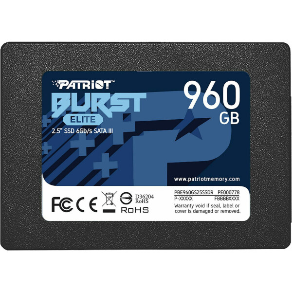 Patriot Burst Elite SSD 960GB 2.5 SATA III Κωδικός PBE960GS25SSDR