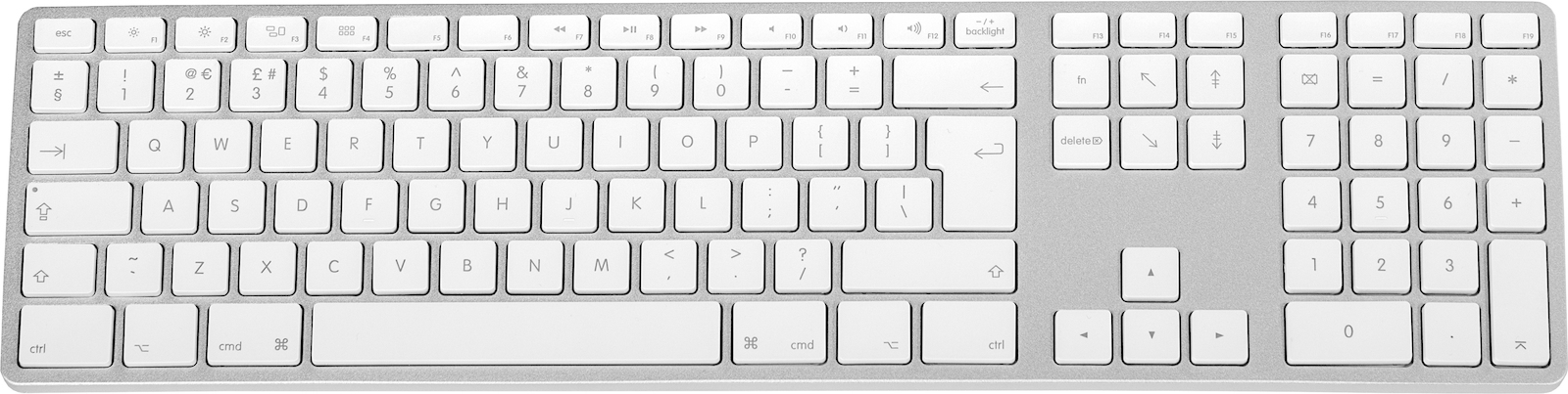 Matias Aluminum for Mac RGB Πληκτρολόγιο Αγγλικό UK Ασημί