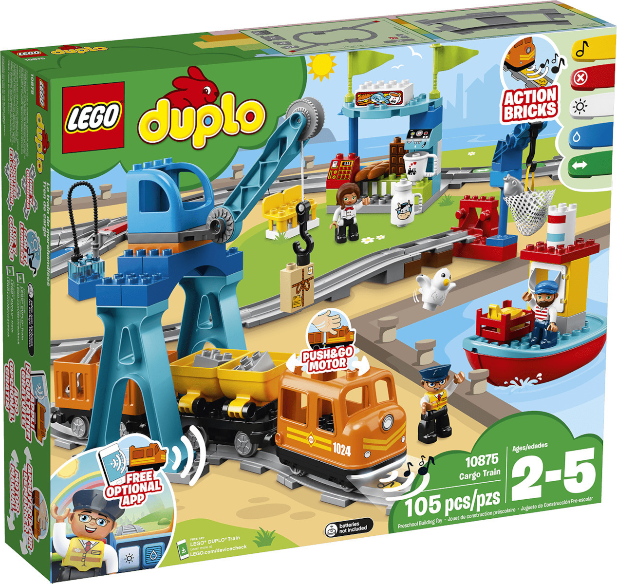 Lego Duplo Cargo Train για 2 - 5 Ετών Κωδικός 10875