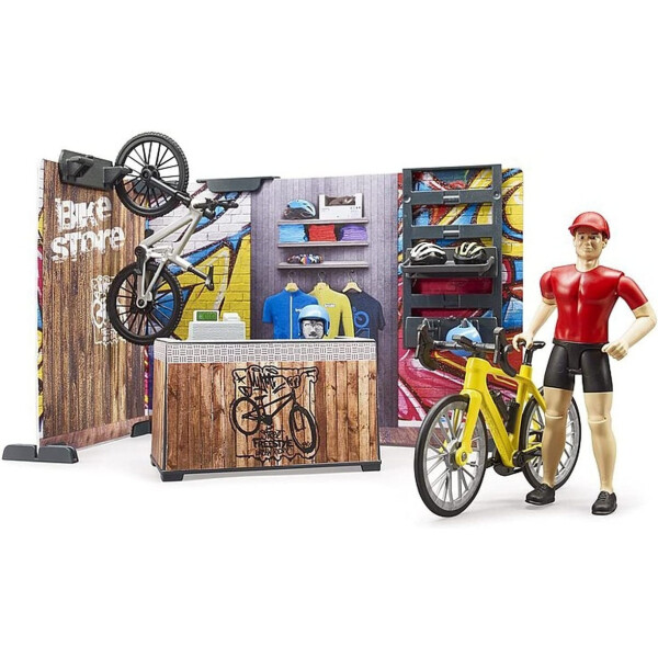 Bruder Παιχνίδι Μινιατούρα Bike Shop And Service Διάφορα Σχέδια 1τμχ