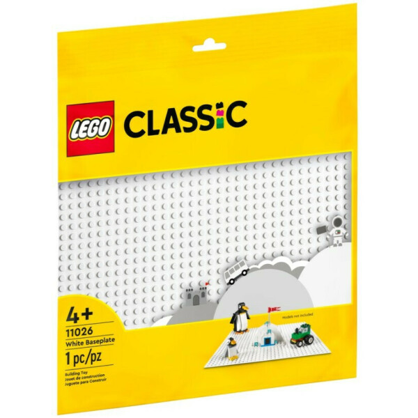 Lego Classic White Baseplate για 4 Ετών Κωδικός 11026