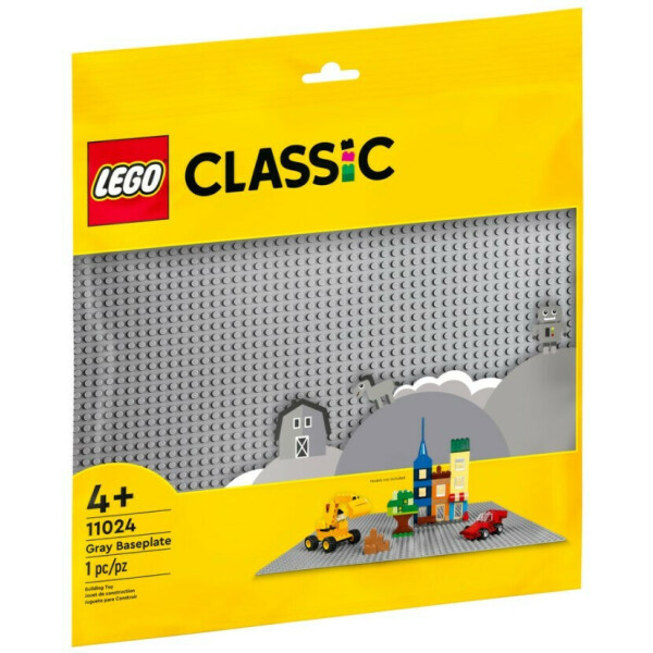Lego Classic Gray Baseplate για 4 Ετών Κωδικός 11024