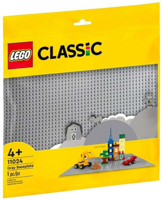 Lego Classic Gray Baseplate για 4 Ετών Κωδικός 11024