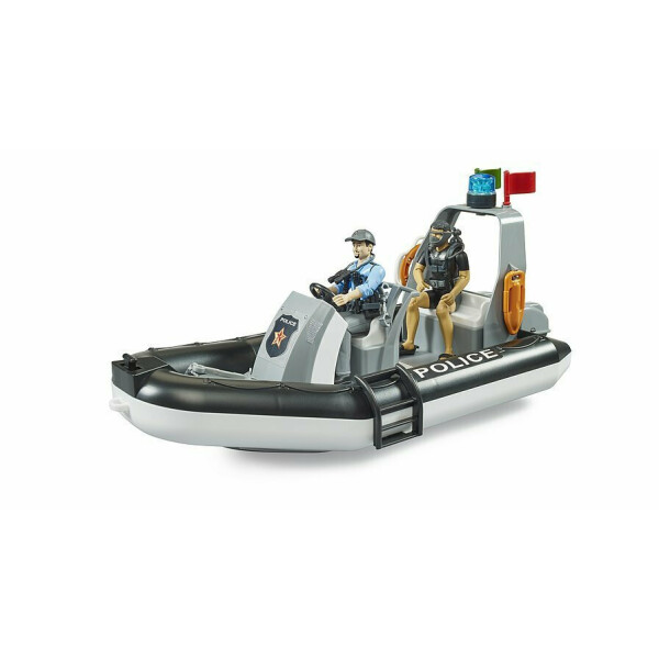 Bruder Παιχνίδι Μινιατούρα Police Boat για 4 Ετών Διάφορα Σχέδια 1τμχ
