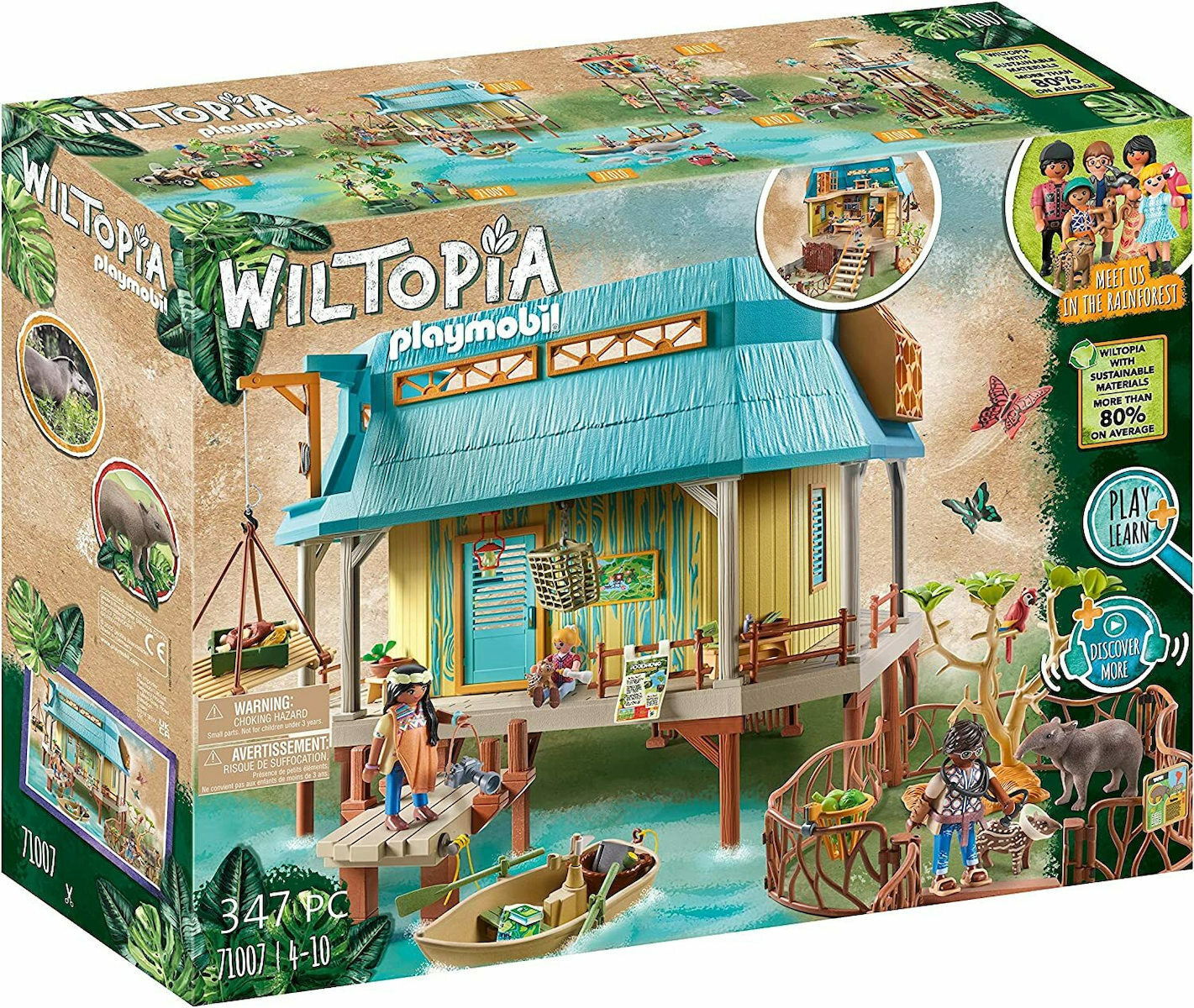 Playmobil Wiltopia Σταθμός Περίθαλψης Άγριων Ζώων για 4-10 ετών