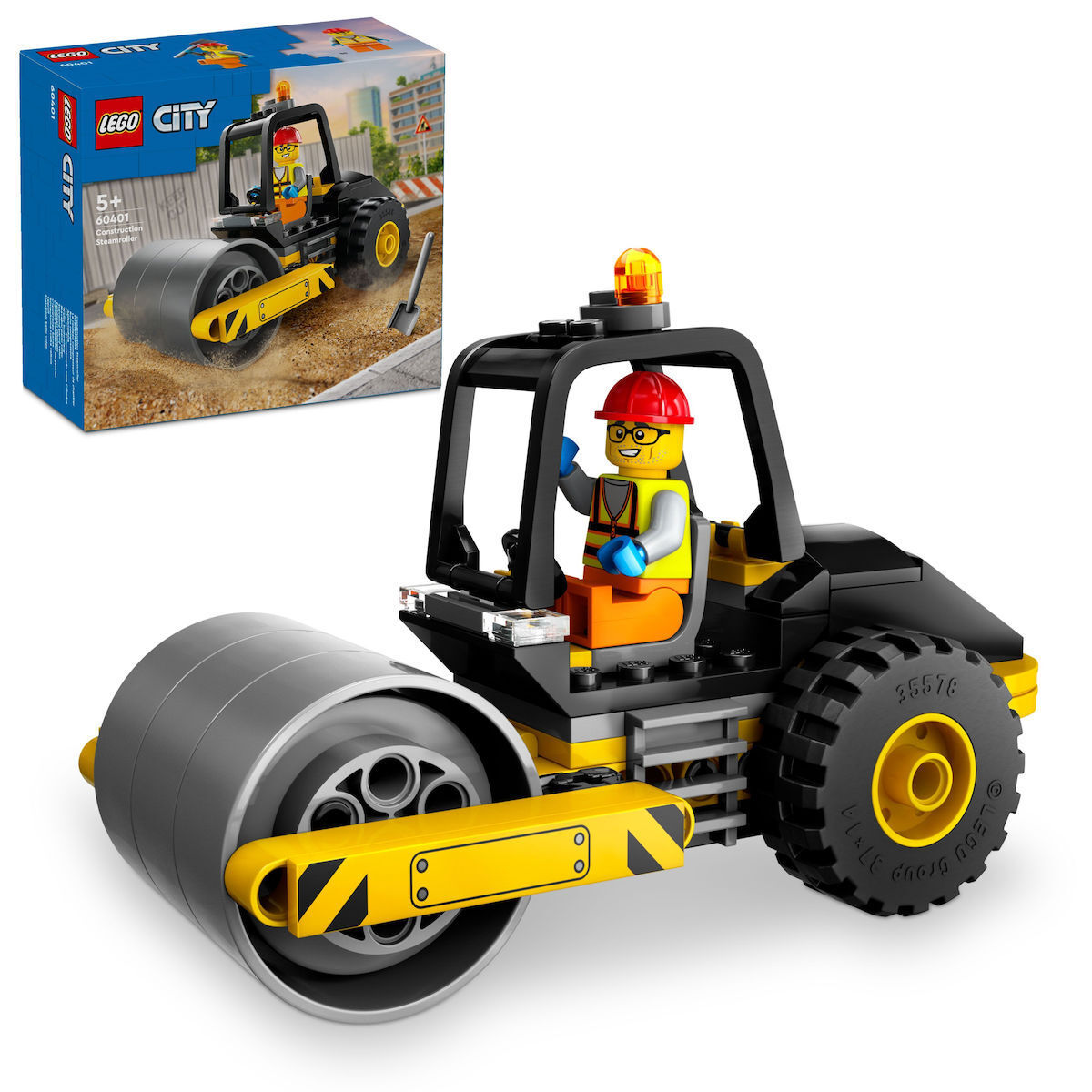 Lego City Construction Steamroller για 5 Ετών Κωδικός 60401