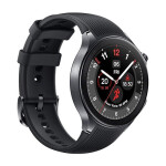 OnePlus Watch 2 Stainless Steel 47mm Αδιάβροχο με Παλμογράφο Black Steel