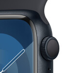 Apple Watch Series 9 Aluminium 41mm Αδιάβροχο με Παλμογράφο Midnight Aluminium Case με Sport Band Midnight S/M