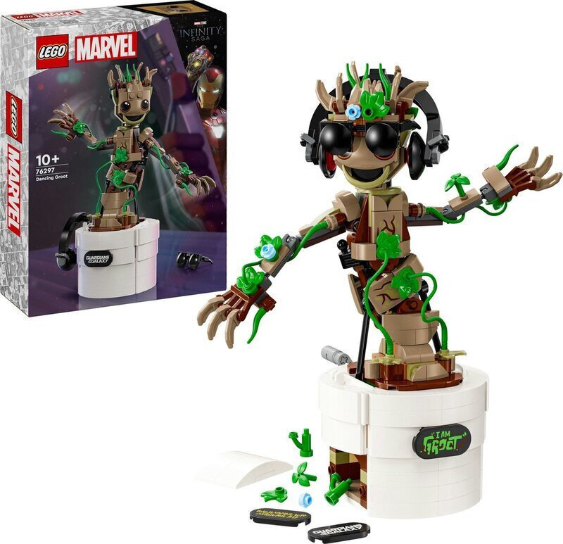 Lego Marvel Dancing Groot για 10 Ετών Κωδικός 76297