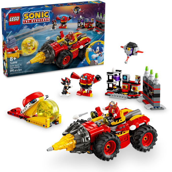 Lego Sonic The Hedgehog Sonic the Hedgehog Super Sonic vs. Egg Drillster για 8 Ετών 590τμχ Κωδικός 76999