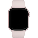 Apple Watch Series 9 Aluminium 45mm Αδιάβροχο με eSIM και Παλμογράφο Pink με Light Pink Sport Band S/M