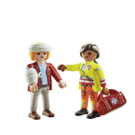 Playmobil Duo Pack Διασώστης και Τραυματίας για 4-10 ετών