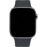 Apple Watch Series 9 Cellular Stainless Steel 45mm Αδιάβροχο με eSIM και Παλμογράφο Graphite με Midnight Sport Band M/L