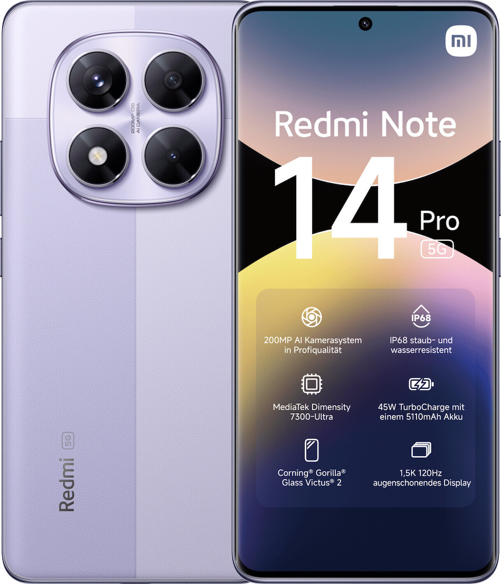 Xiaomi Redmi Note 14 Pro 5G Dual SIM 8/256GB Lavender Purple