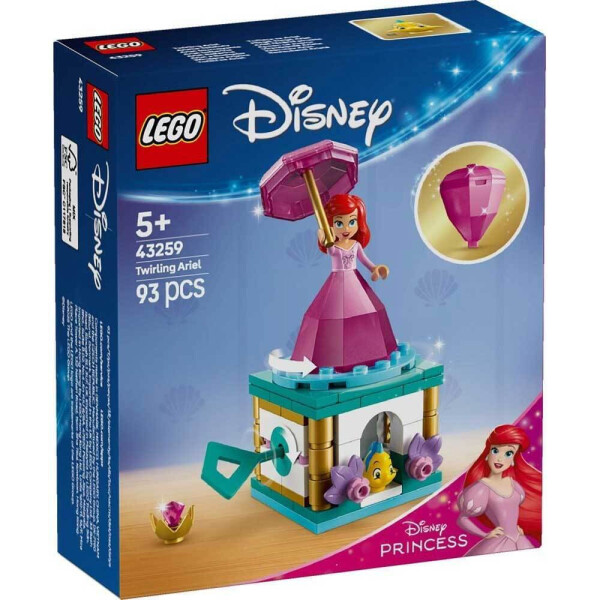 Lego Disney Twirling Ariel για 5 Ετών 93τμχ Κωδικός 43259