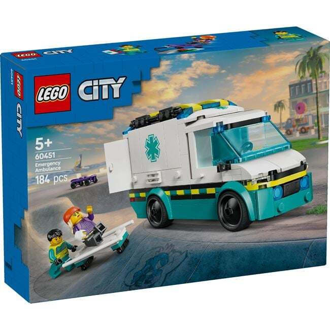 Lego City Emergency Ambulance για 5 Ετών 184τμχ Κωδικός 60451