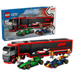 Lego City F1 Truck with RB20 AMR24 F1 Cars για 8 Ετών 1086τμχ Κωδικός 60445