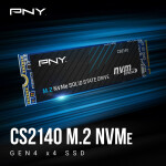 PNY SSD 1TB M.2 NVMe PCI Express 4.0 Κωδικός M280CS2140-1TB-RB