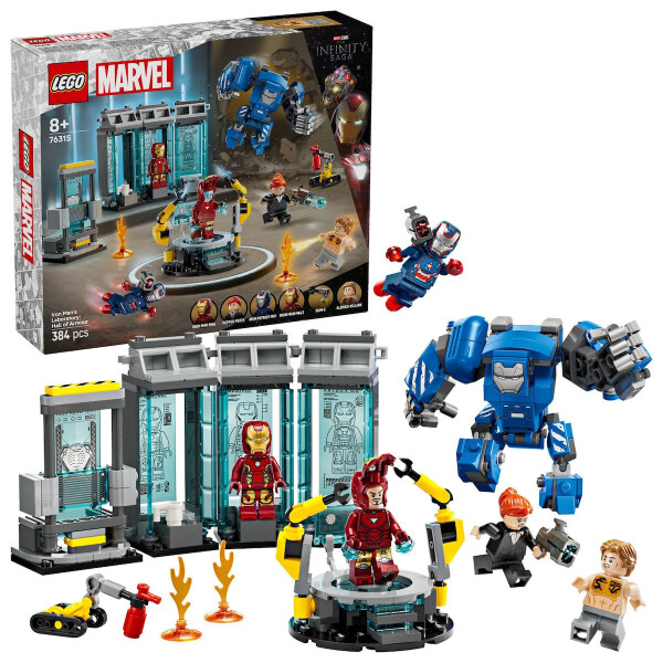 Lego Marvel Iron Mans Laboratory - Hall of Armor για 8 Ετών 384τμχ Κωδικός 76315