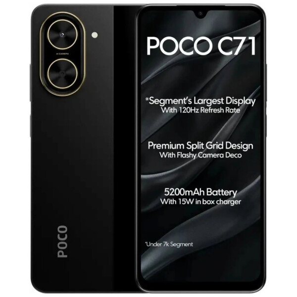 Xiaomi Poco C71 Dual SIM 4/128GB Μαύρο