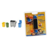 Bruder Παιχνίδι Μινιατούρα Κάδοι Σκουπιδιών 3 Μικροί 1 Μεγάλος για 5 Ετών