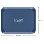 Crucial X10 USB 3.2 Εξωτερικός SSD 1TB 2.5 Μπλε